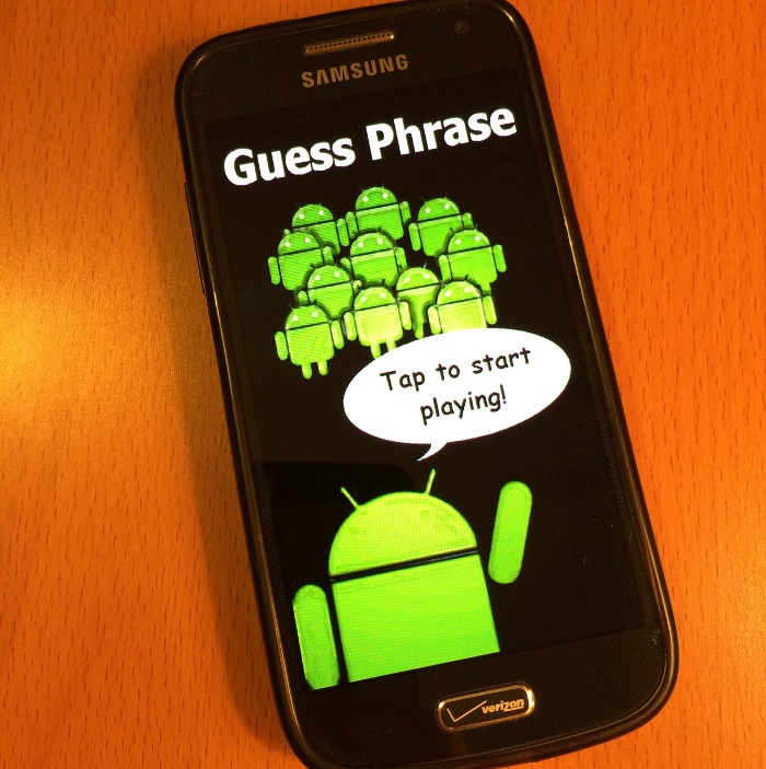 GuessPhrase Game Screenshot