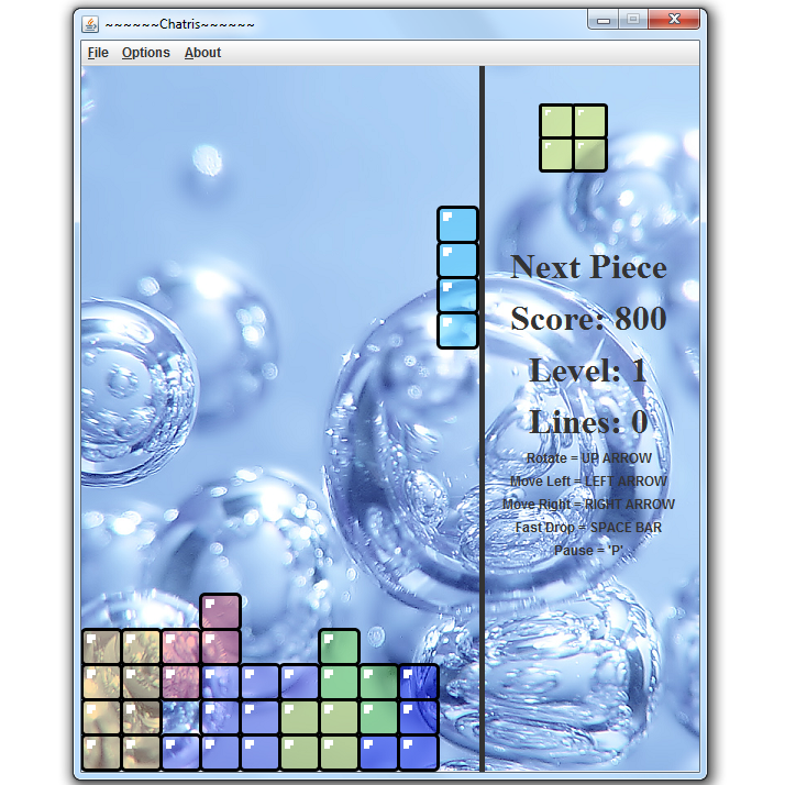 Surf Tetris Game Screenshot